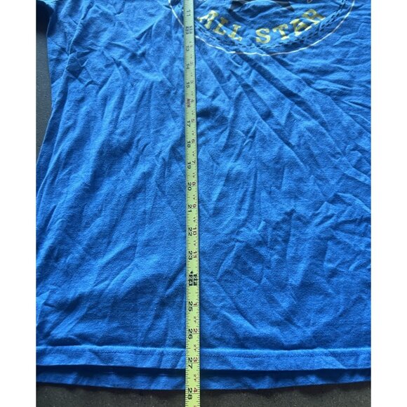 Vintage Converse All-Star Blue Yellow T-Shirt Men's Size M Classic Print - Picture 3 of 10